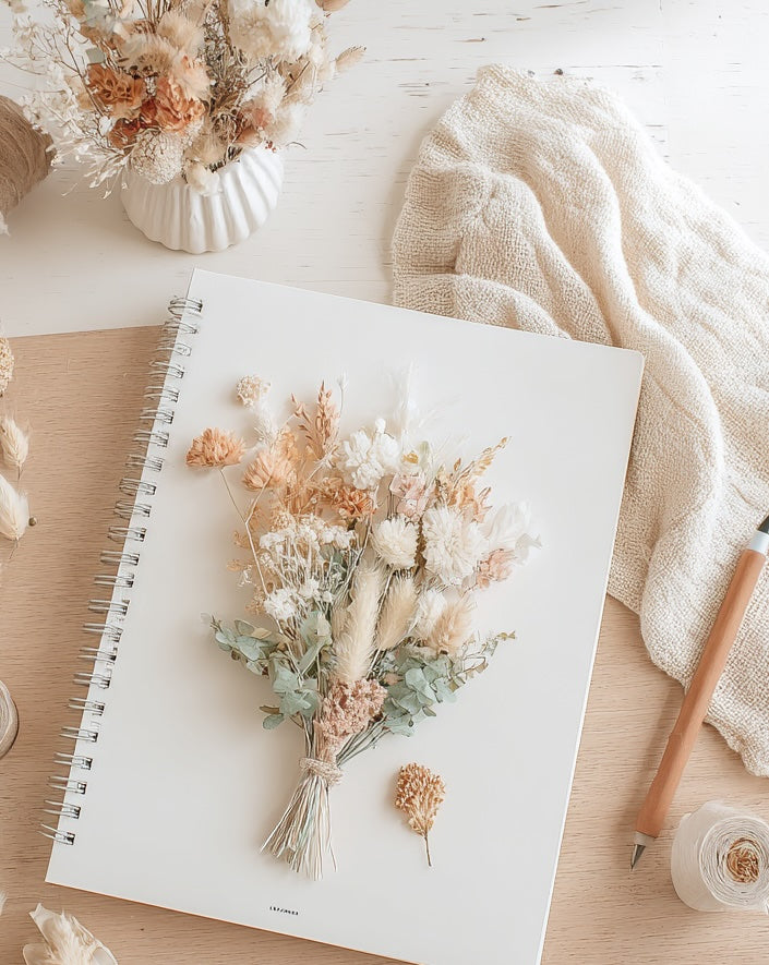 Journal de Tela con Bouquet