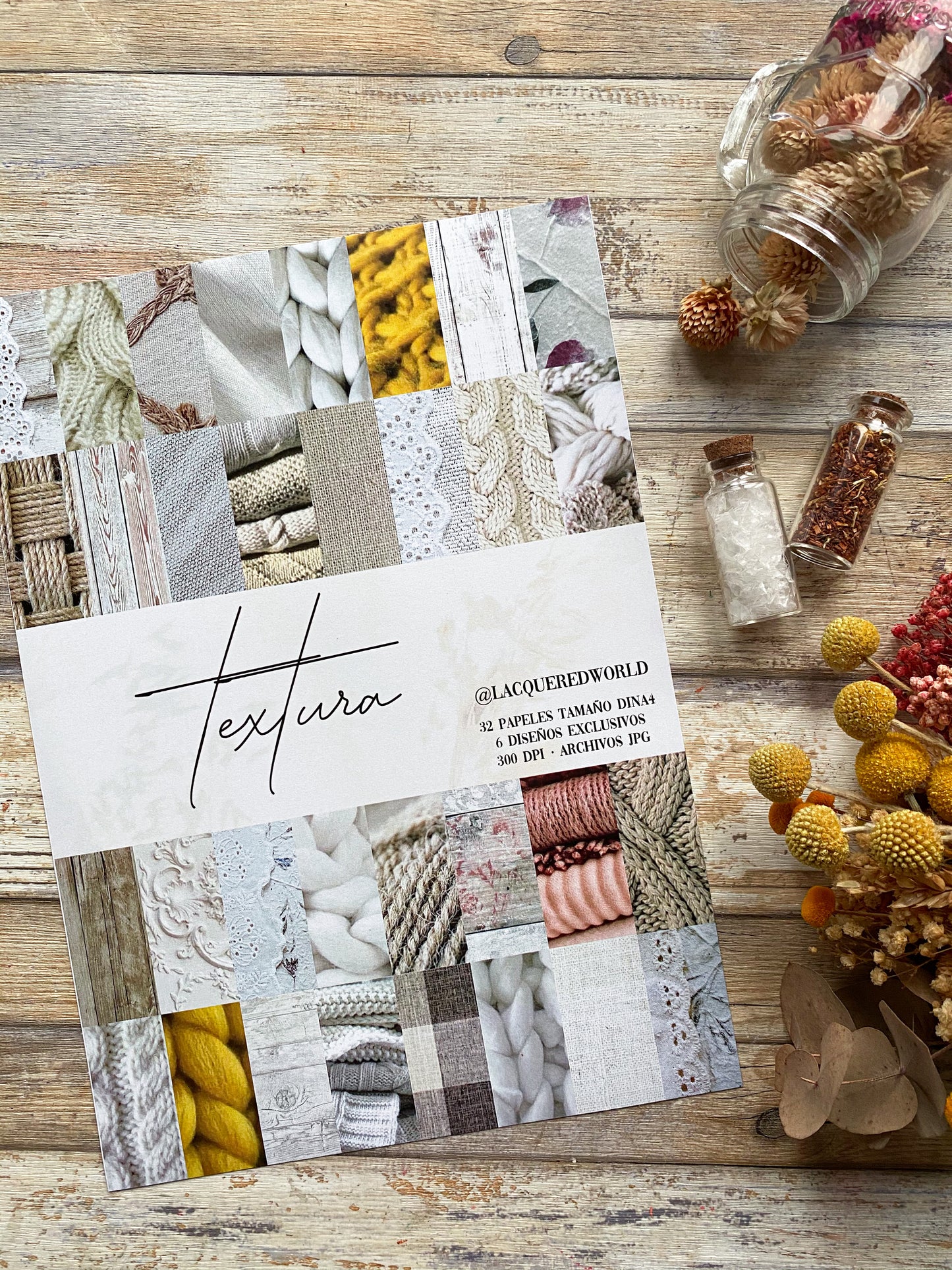 COLECCIÓN SCRAPBOOKING TEXTURA | Papeles decorados