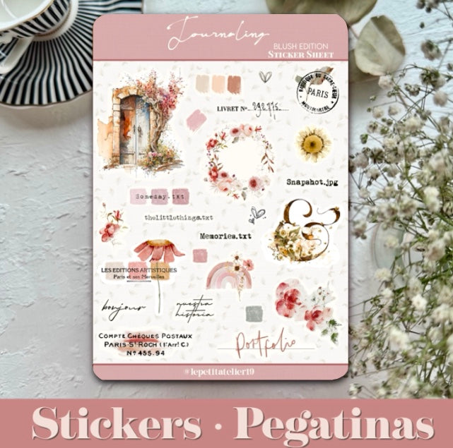 STICKERS · JOURNALING BLUSH