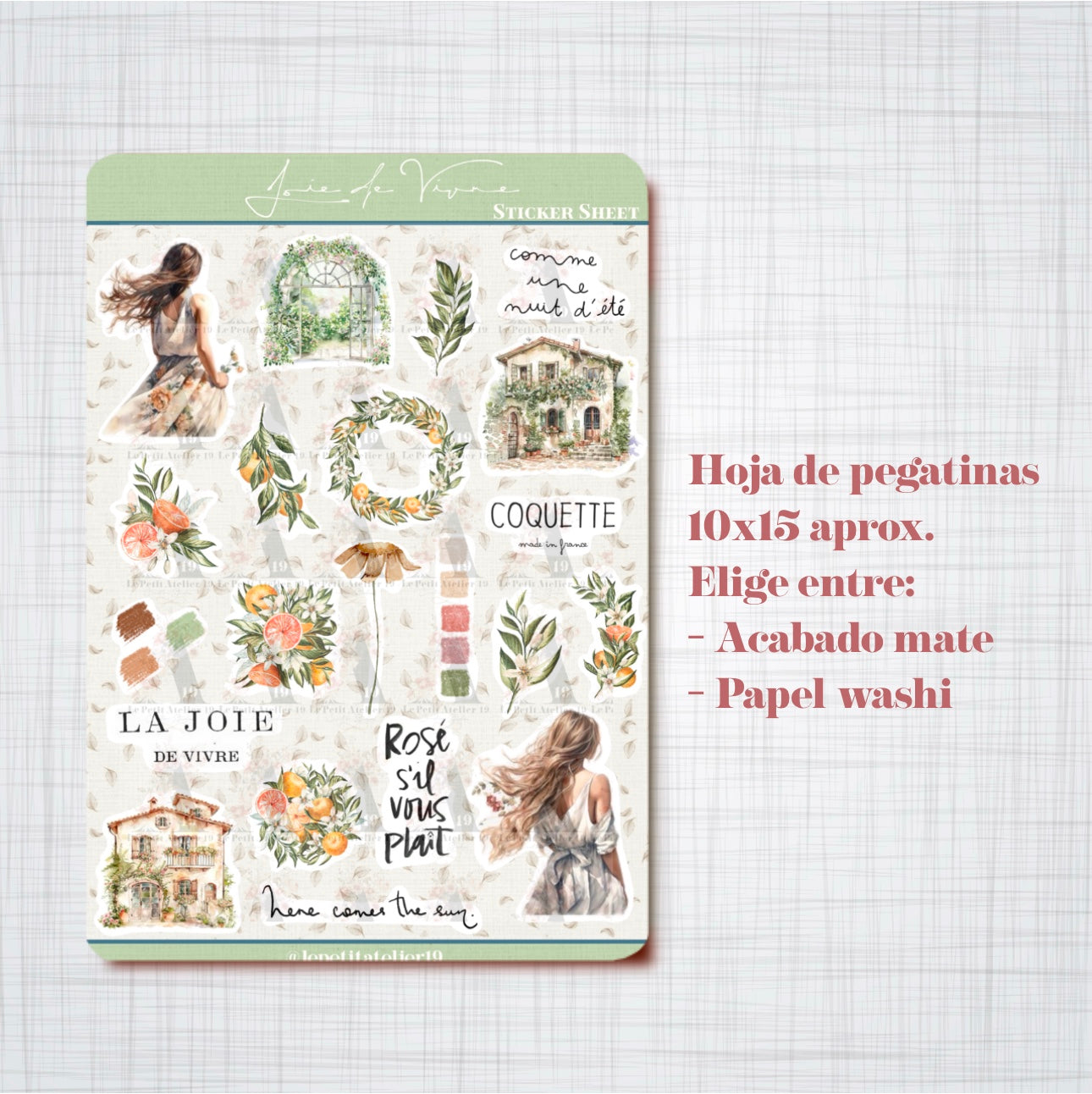 STICKERS · JOIE DE VIVRE