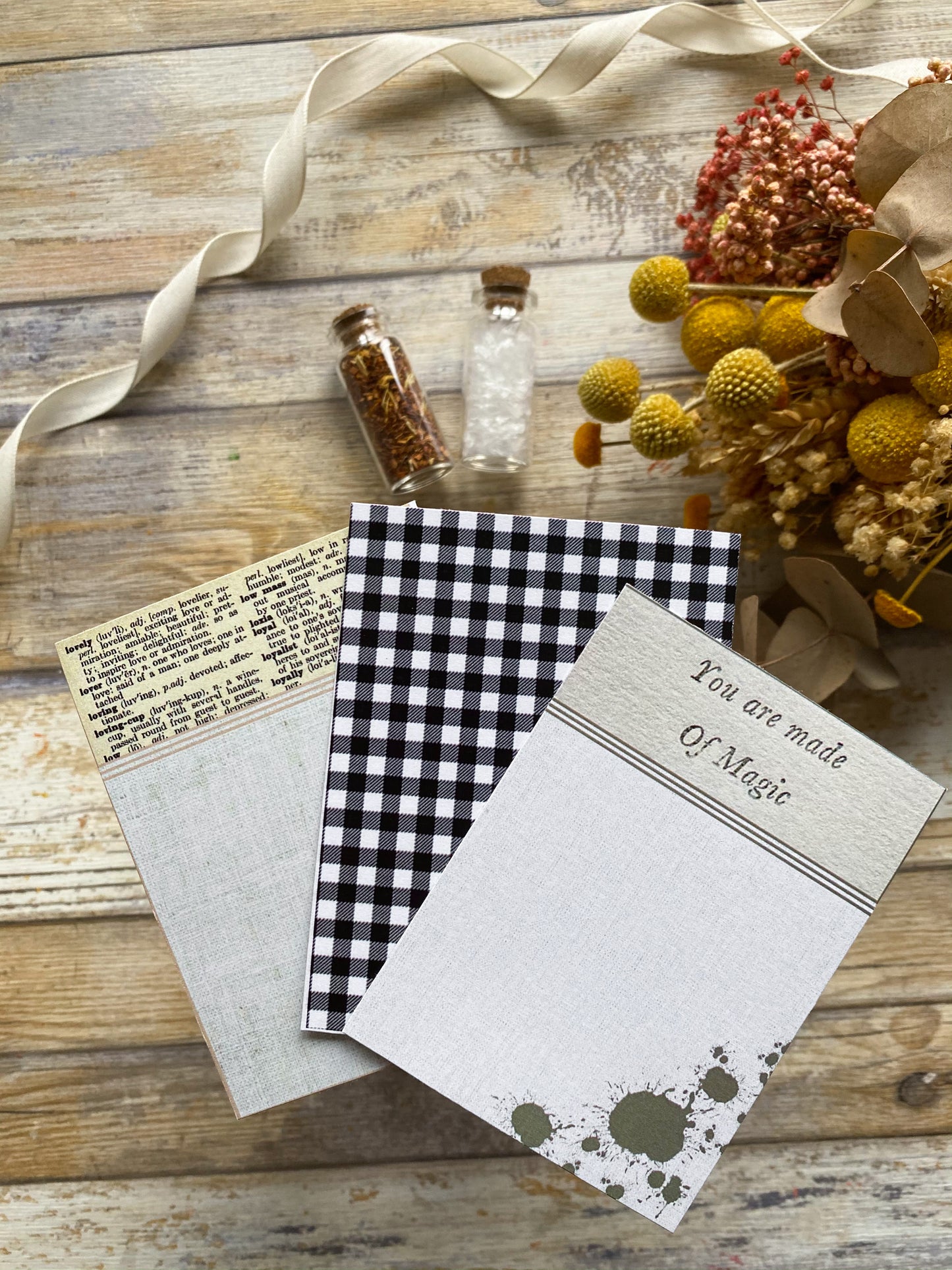 COLECCIÓN de papeles TEXTURA: Pack Tarjetas RUSTIC | Papeles decorados