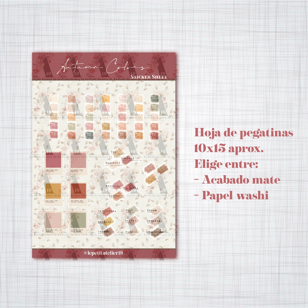 STICKERS · AUTUMN COLORS
