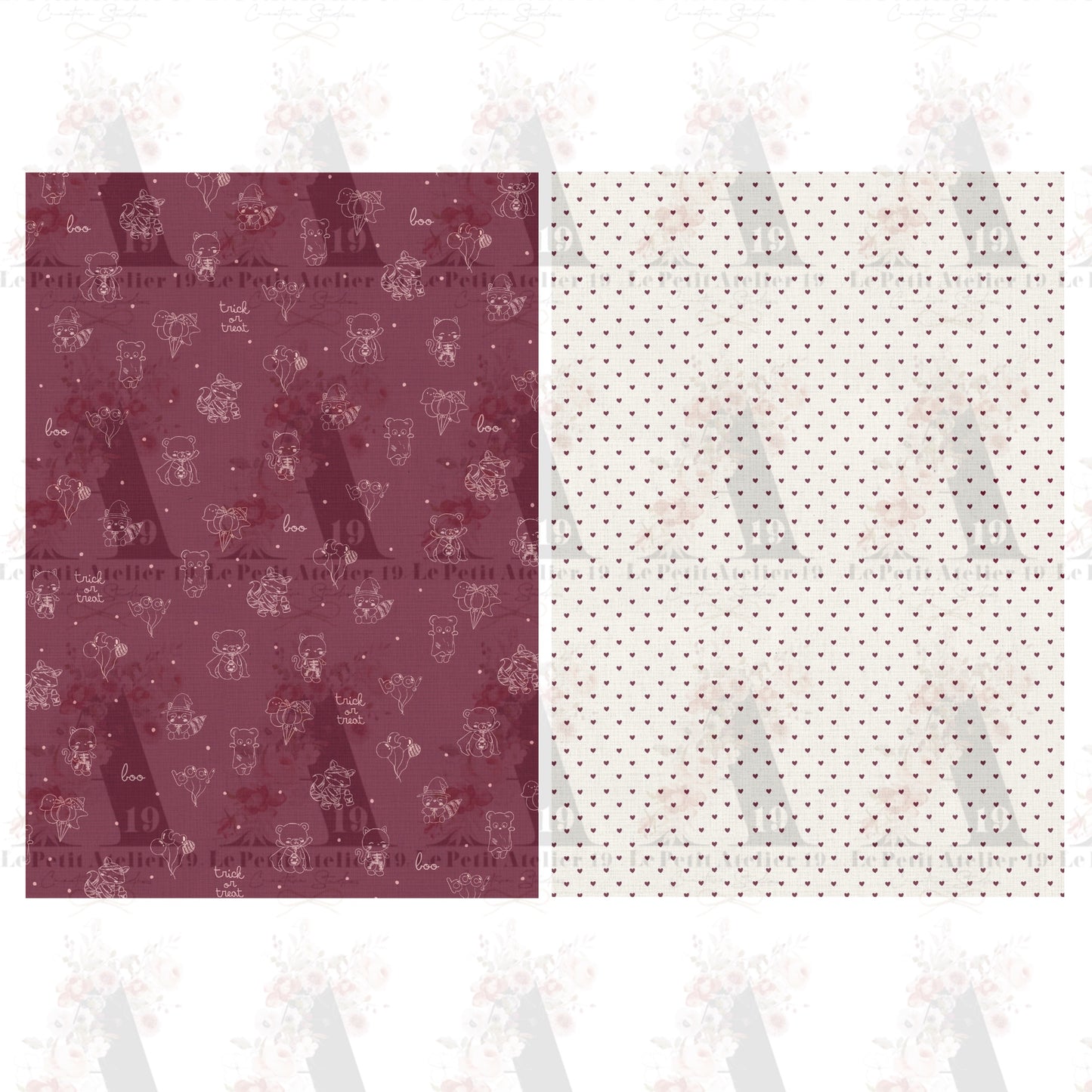Colección Scrapbooking BOO · Halloween | Papeles decorados