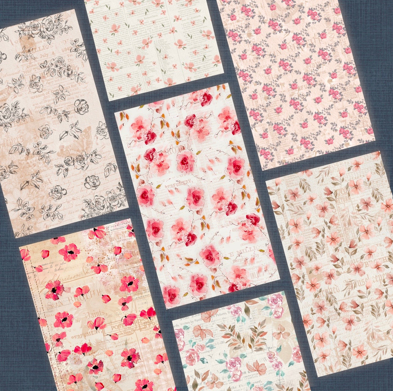 Colección de papeles La Petite Juliette BASICOS | Papeles decorados