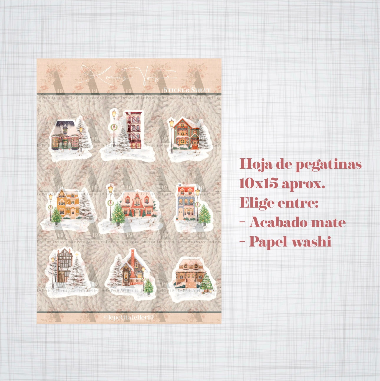Christmas Stickers · XMAS TOWN