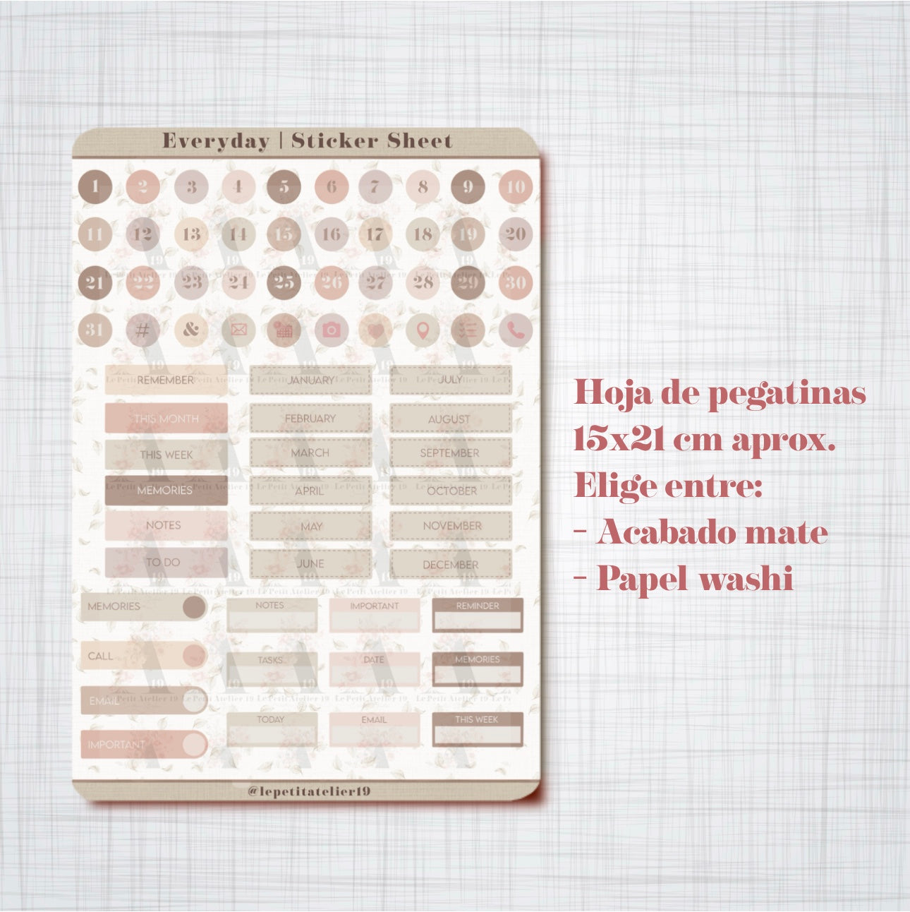 STICKERS · EVERYDAY JOURNALING