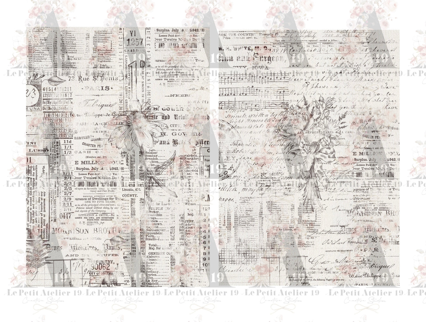 Colección de papeles LES PAPIERS Black&White | Papeles decorados