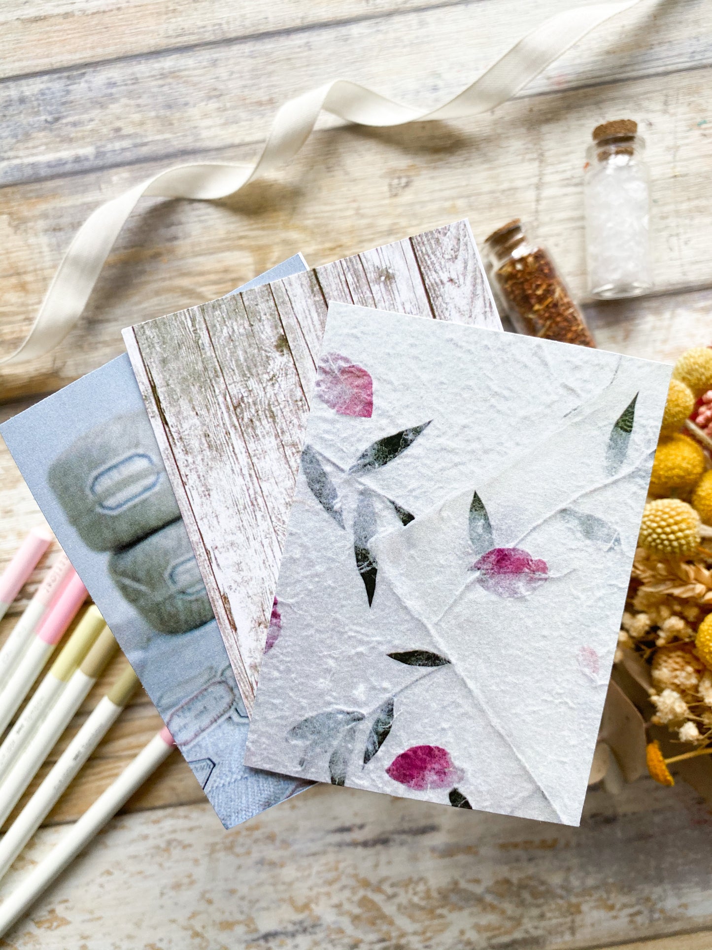 COLECCIÓN de papeles TEXTURA: Pack Tarjetas SWEET | Papeles decorados