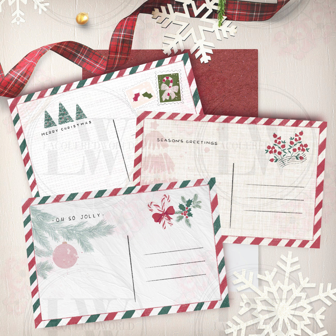 14 POSTCARDS NAVIDAD
