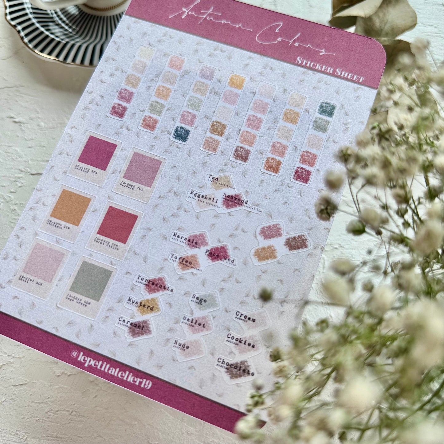 STICKERS · AUTUMN COLORS