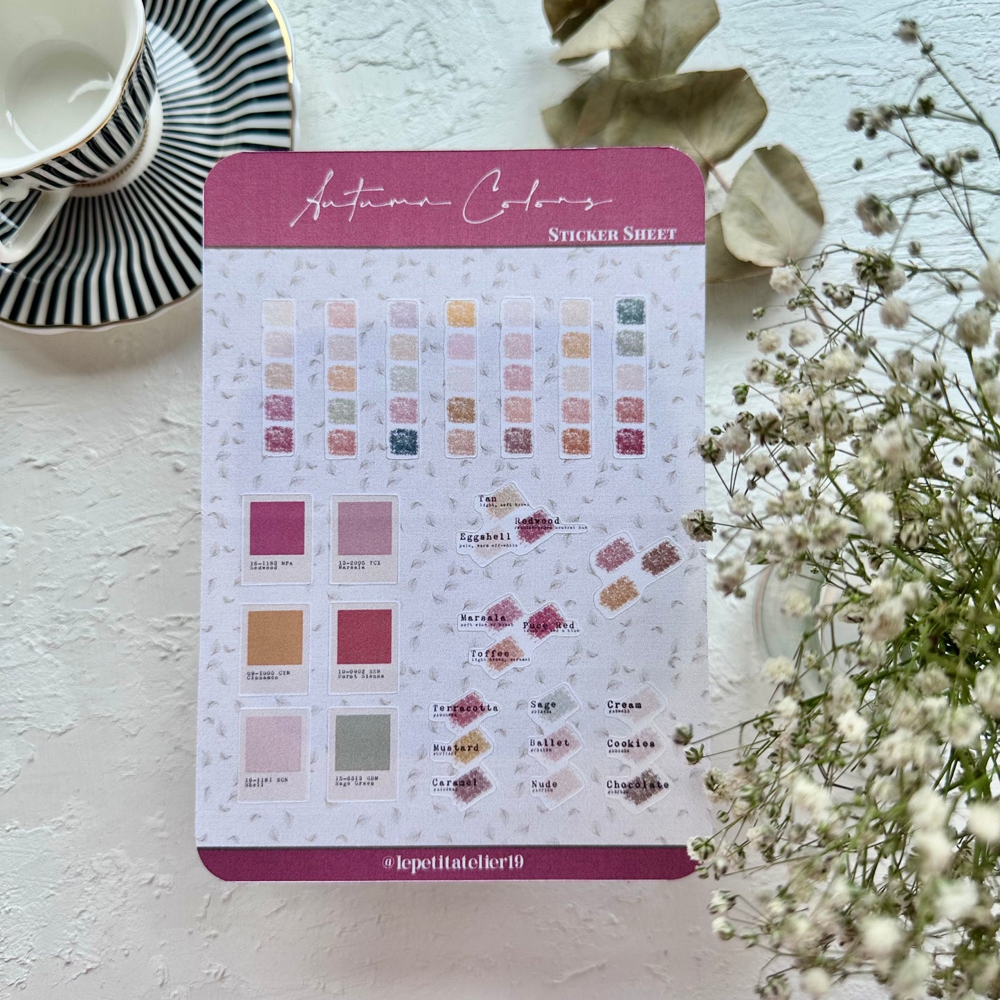 STICKERS · AUTUMN COLORS