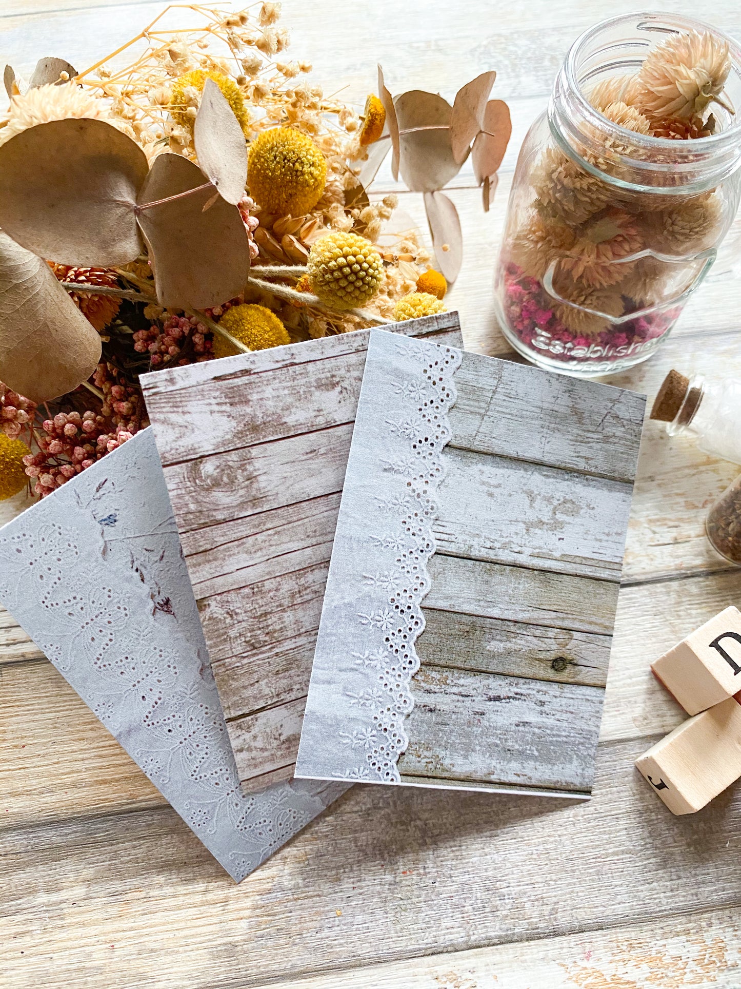 COLECCIÓN de papeles TEXTURA: Pack Tarjetas SWEET | Papeles decorados