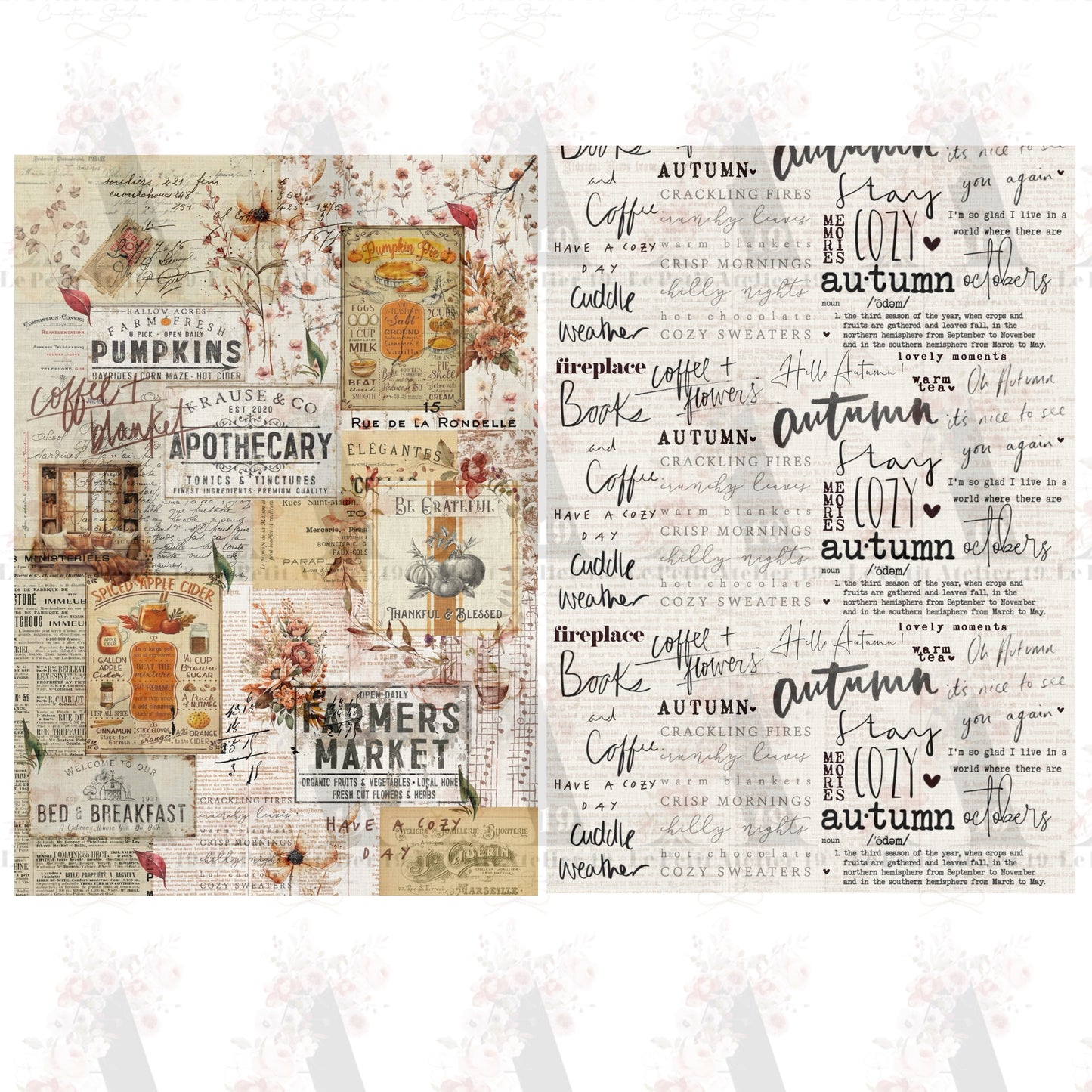 Colección de papeles Autumn Colors | Papeles decorados