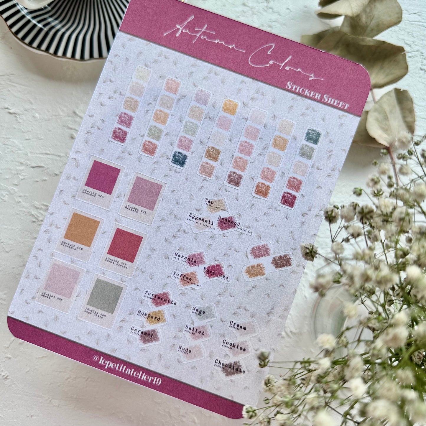 STICKERS · AUTUMN COLORS