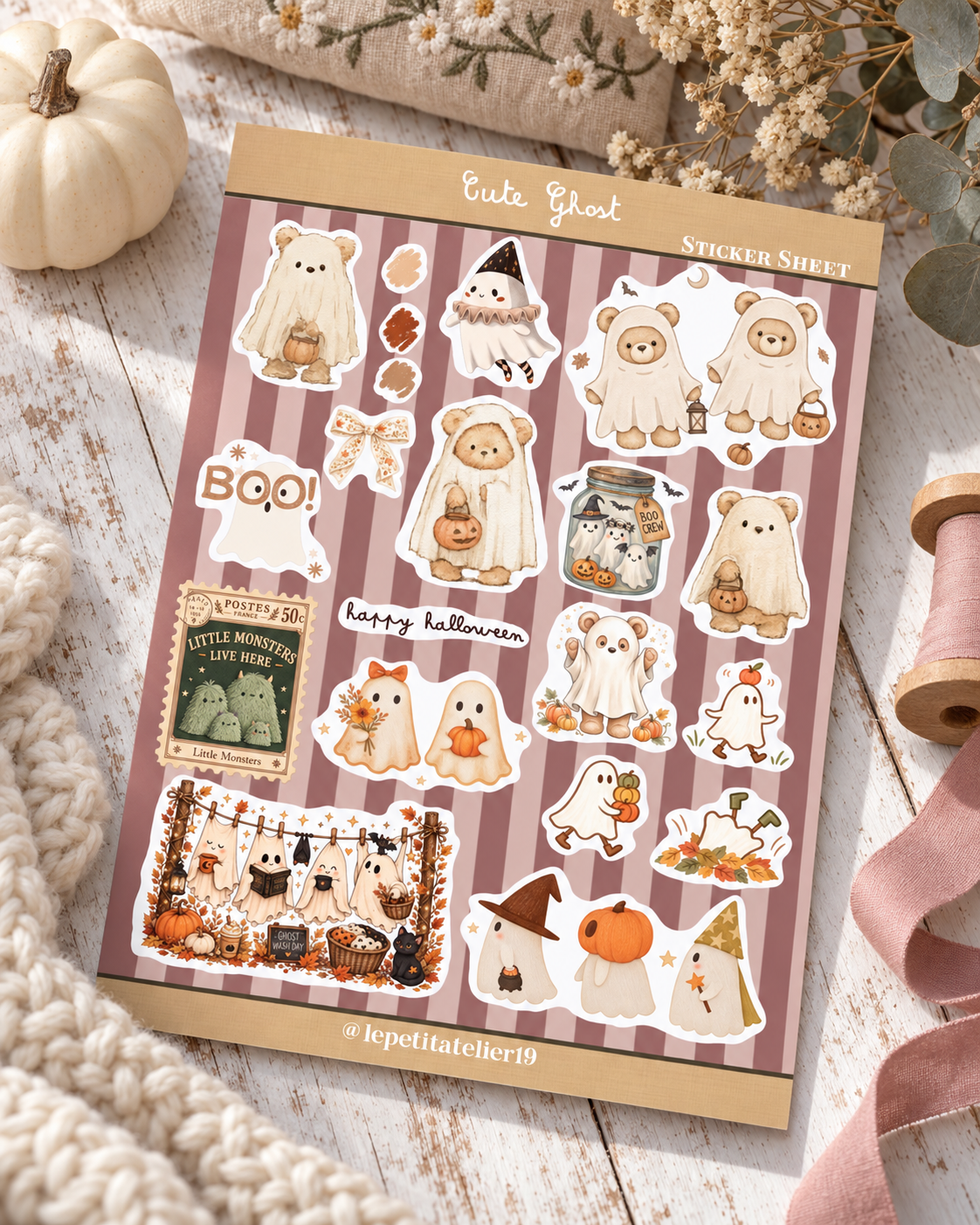 STICKERS · CUTE GHOST