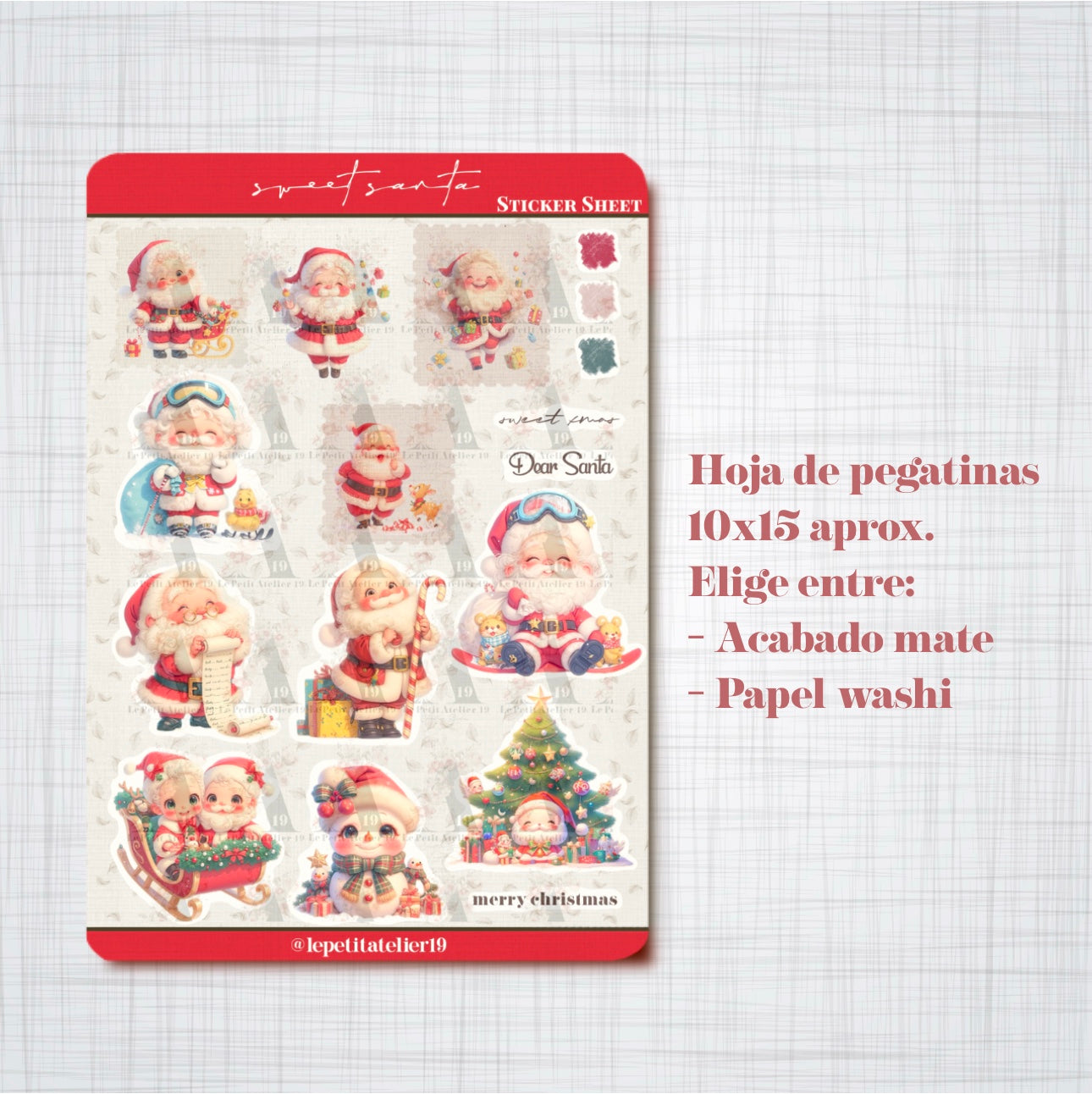 Christmas Stickers · Sweet Santa