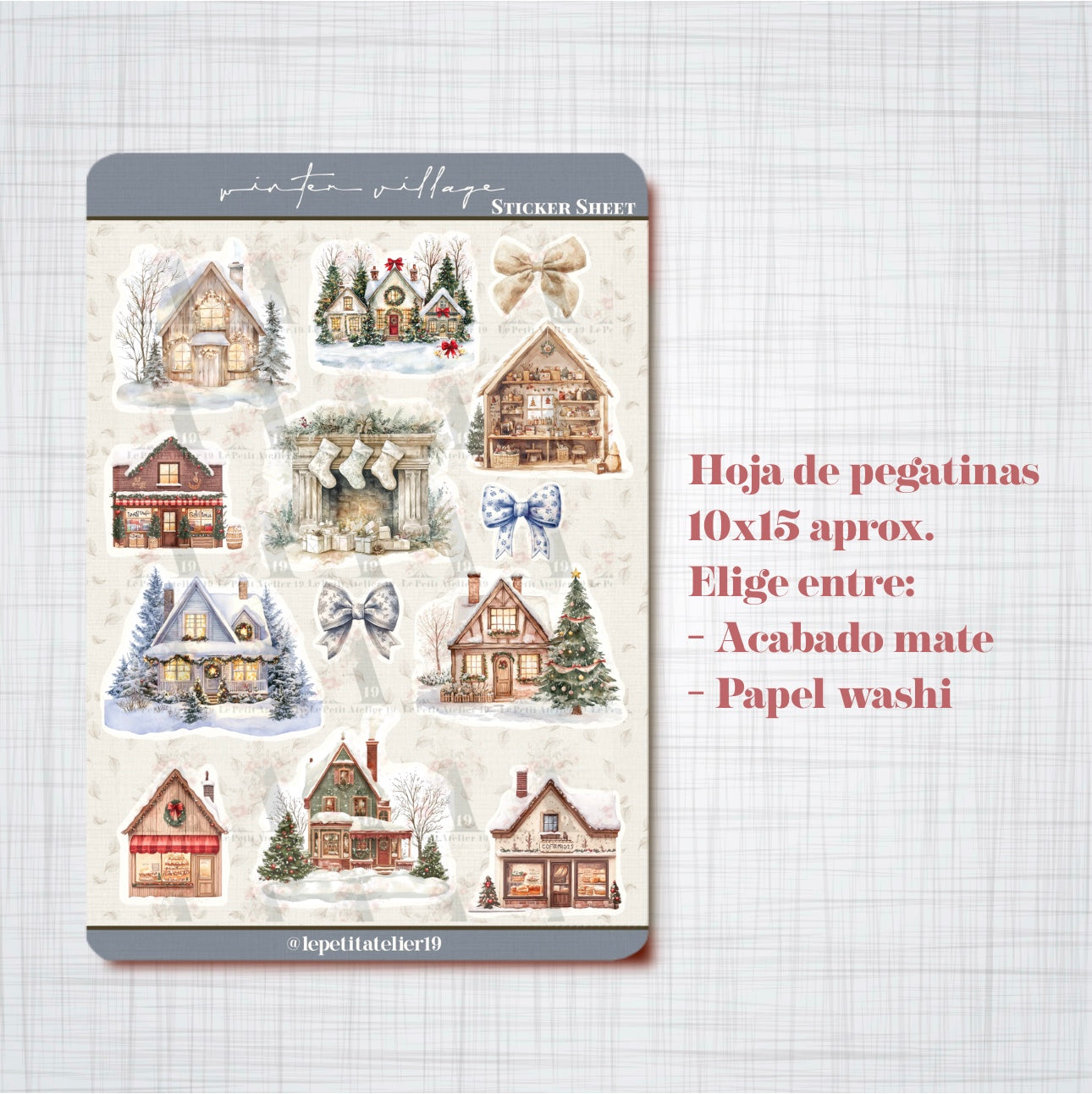Christmas STICKERS · WINTER VILLAGE