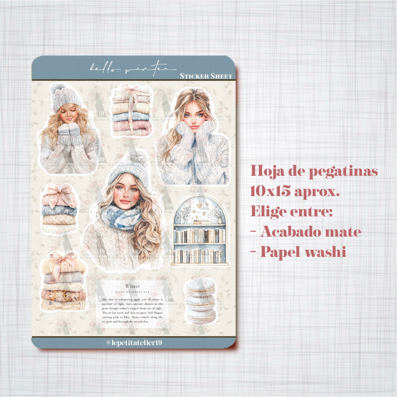 STICKERS · HELLO WINTER