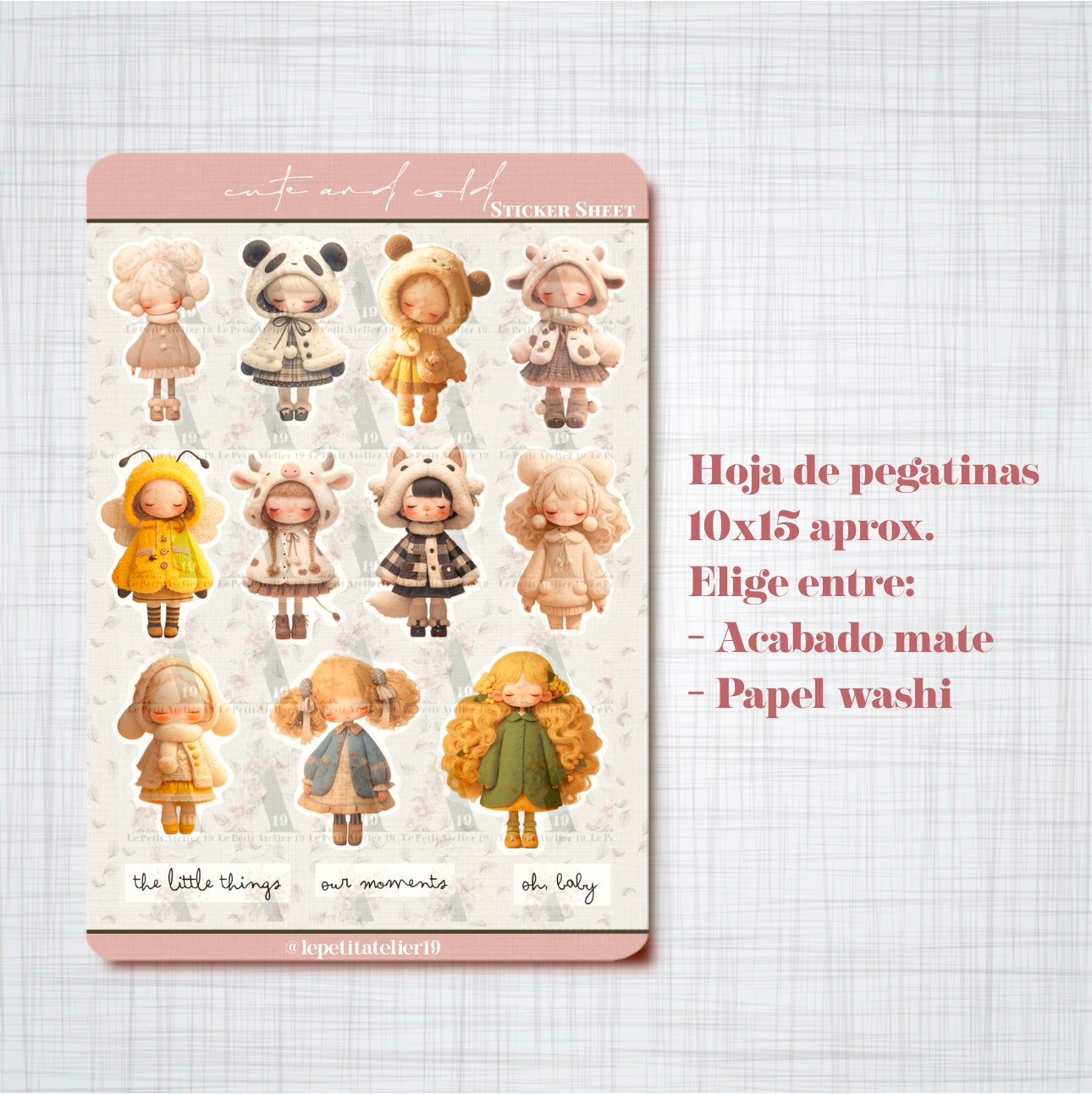 STICKERS · CUTE AND COLD