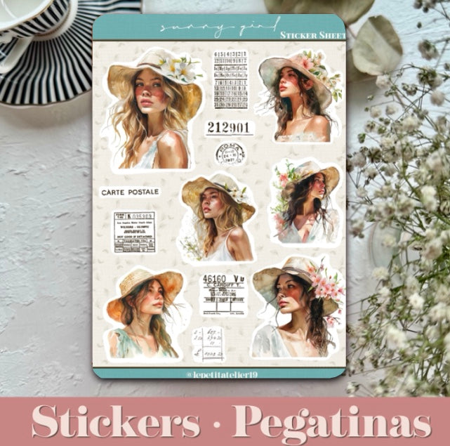 STICKERS · SUNNY GIRL