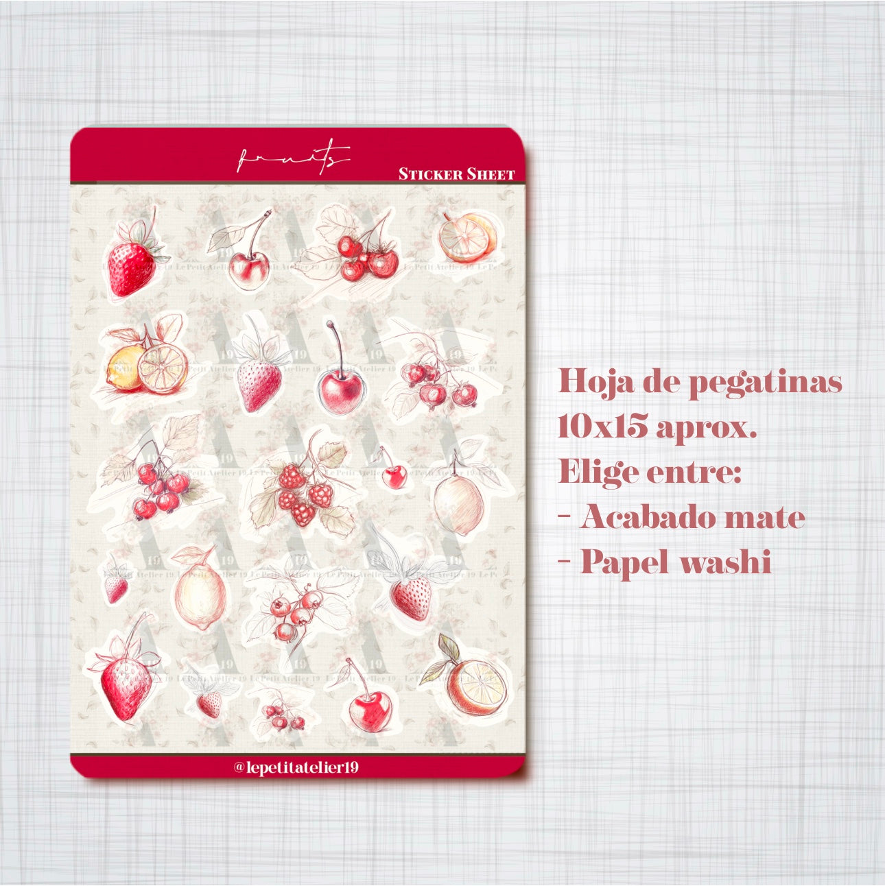 STICKERS · FRUITS