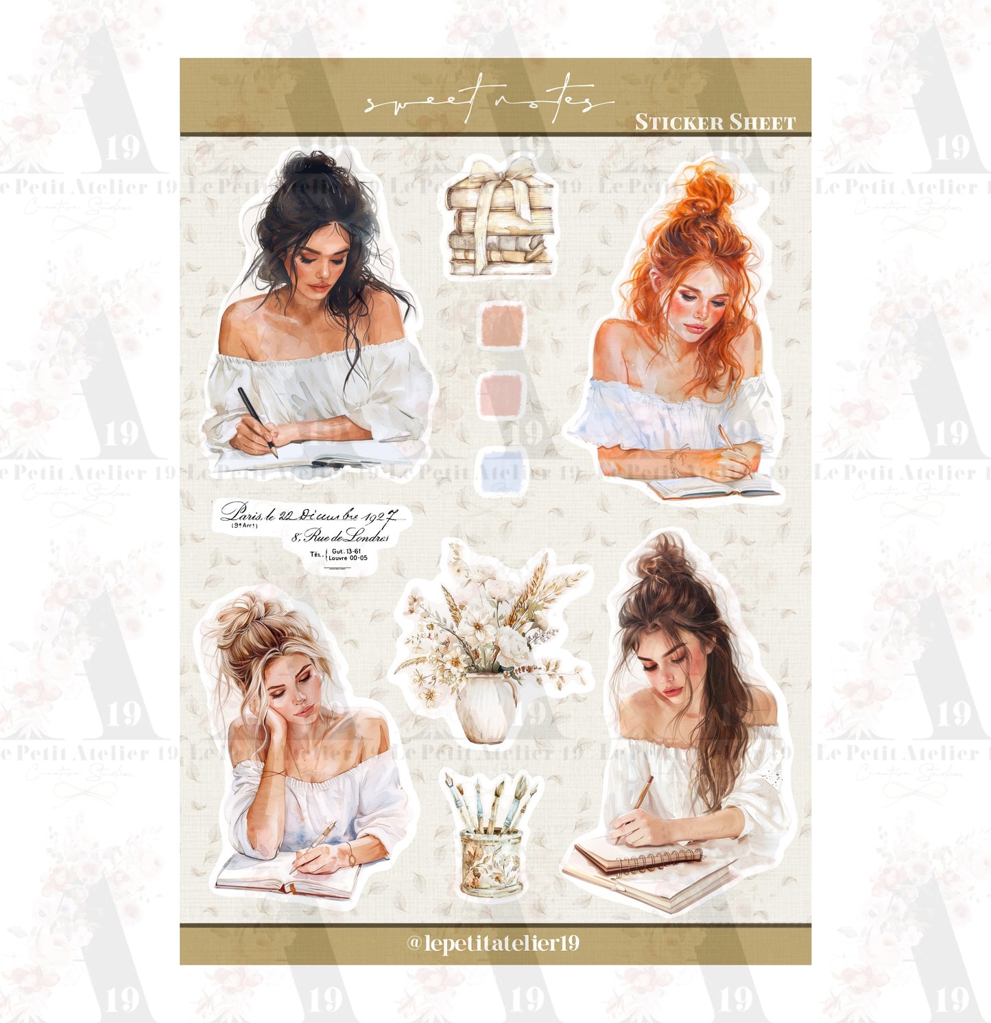 STICKERS · SWEET NOTES