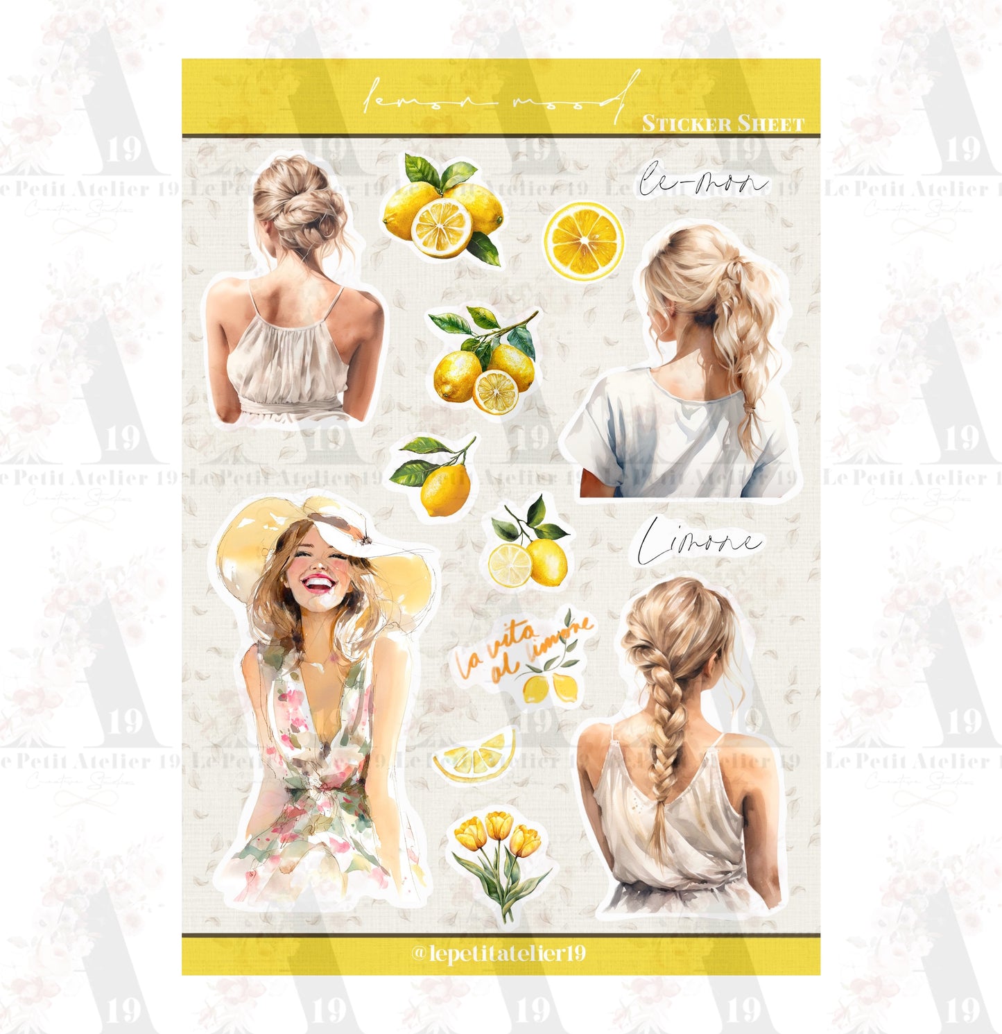 STICKERS · LEMON MOOD