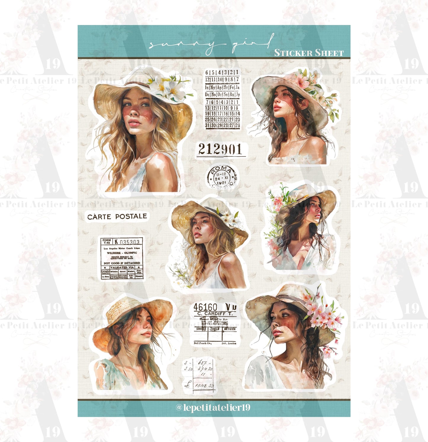 STICKERS · SUNNY GIRL