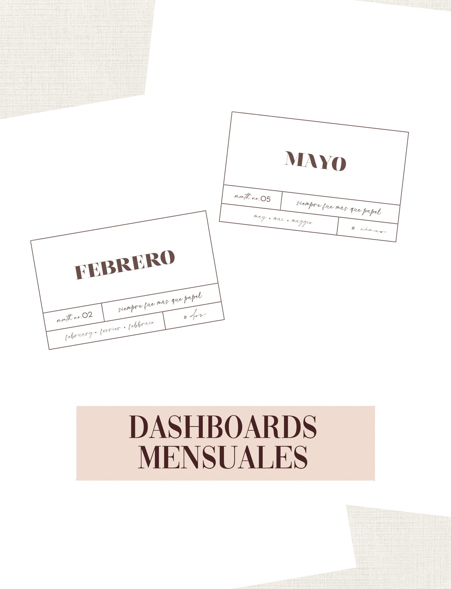 12 DASHBOARDS · Edición Mensual