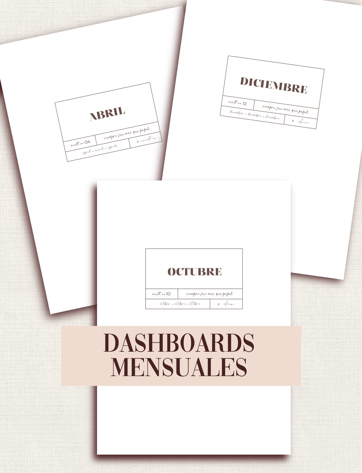 12 DASHBOARDS · Edición Mensual