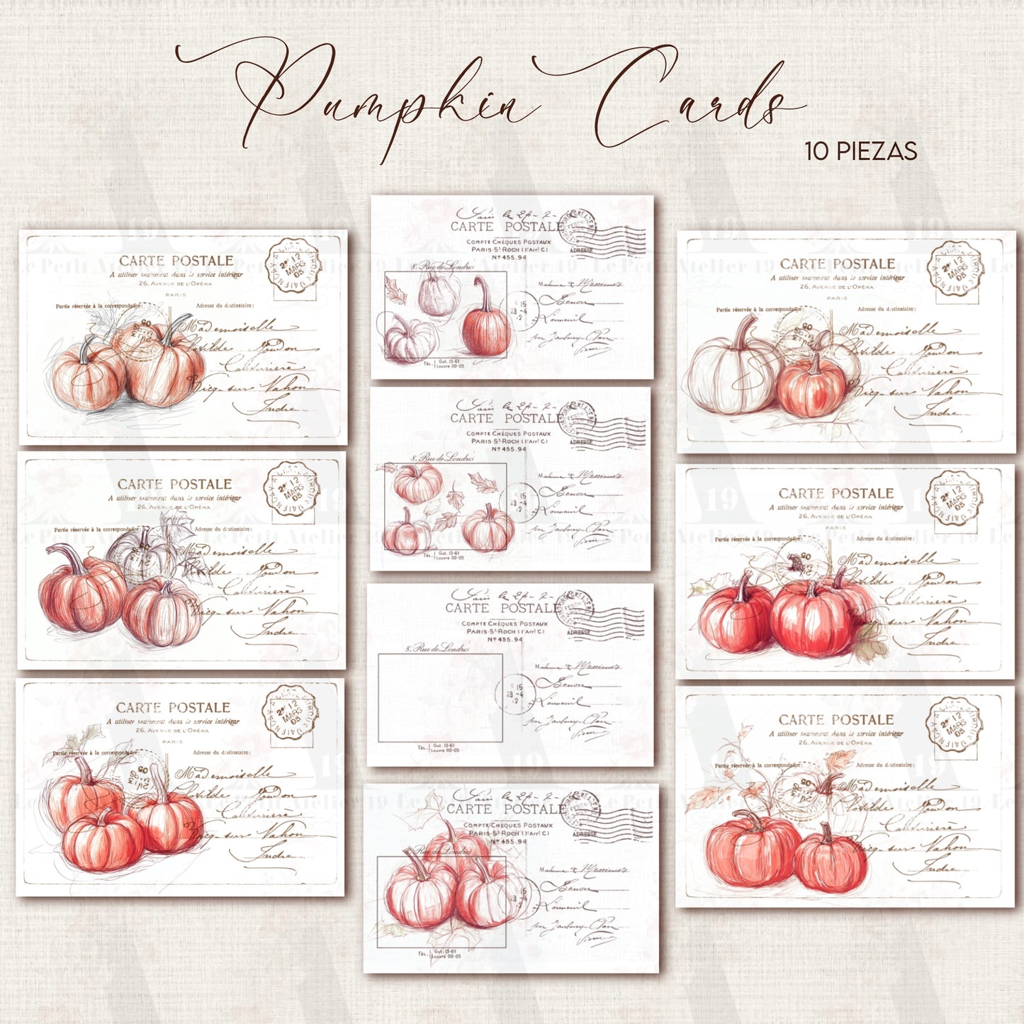 TARJETAS PUMPKIN SPICE