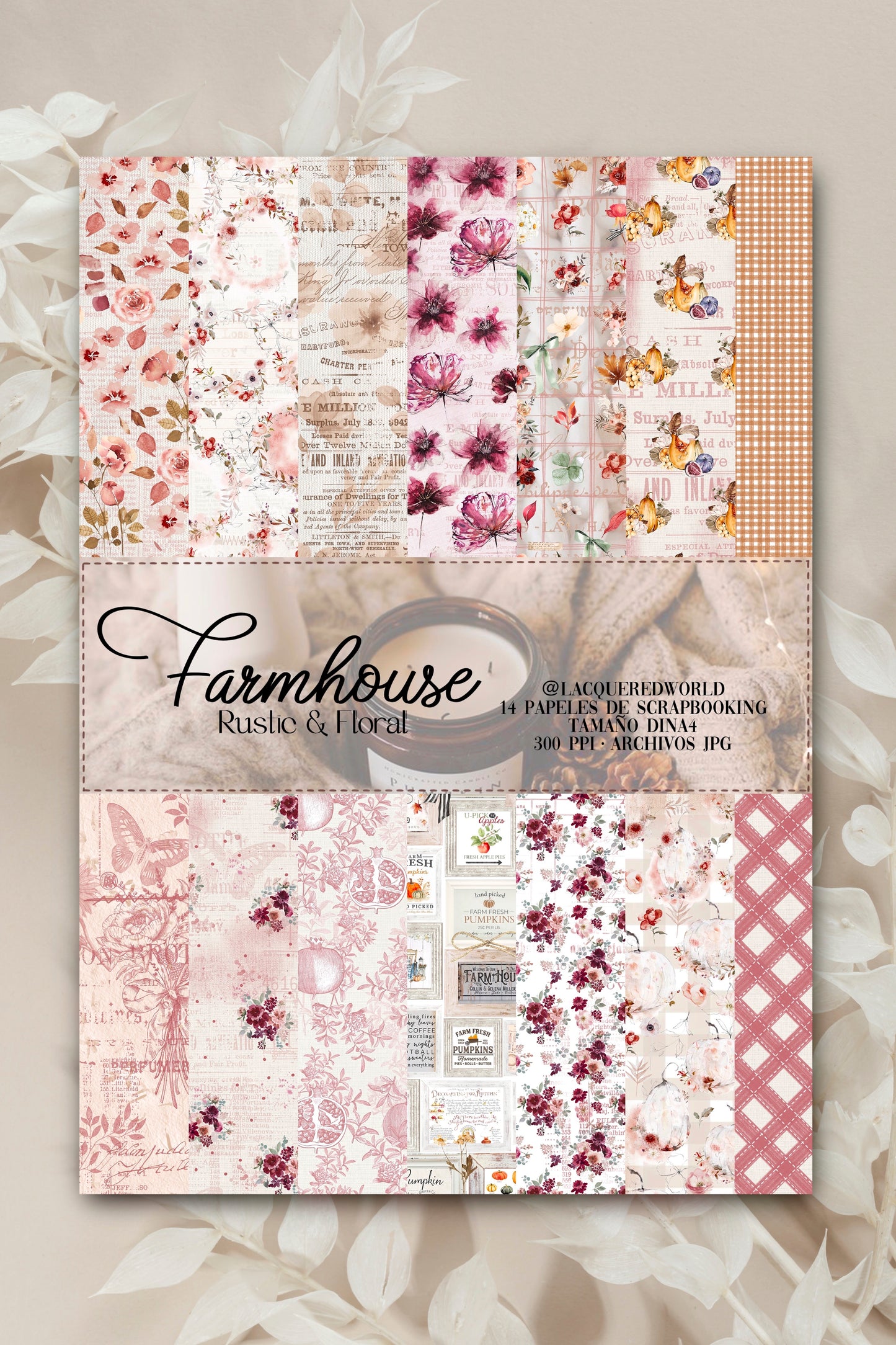 Colección de papeles FARMHOUSE | Papeles decorados