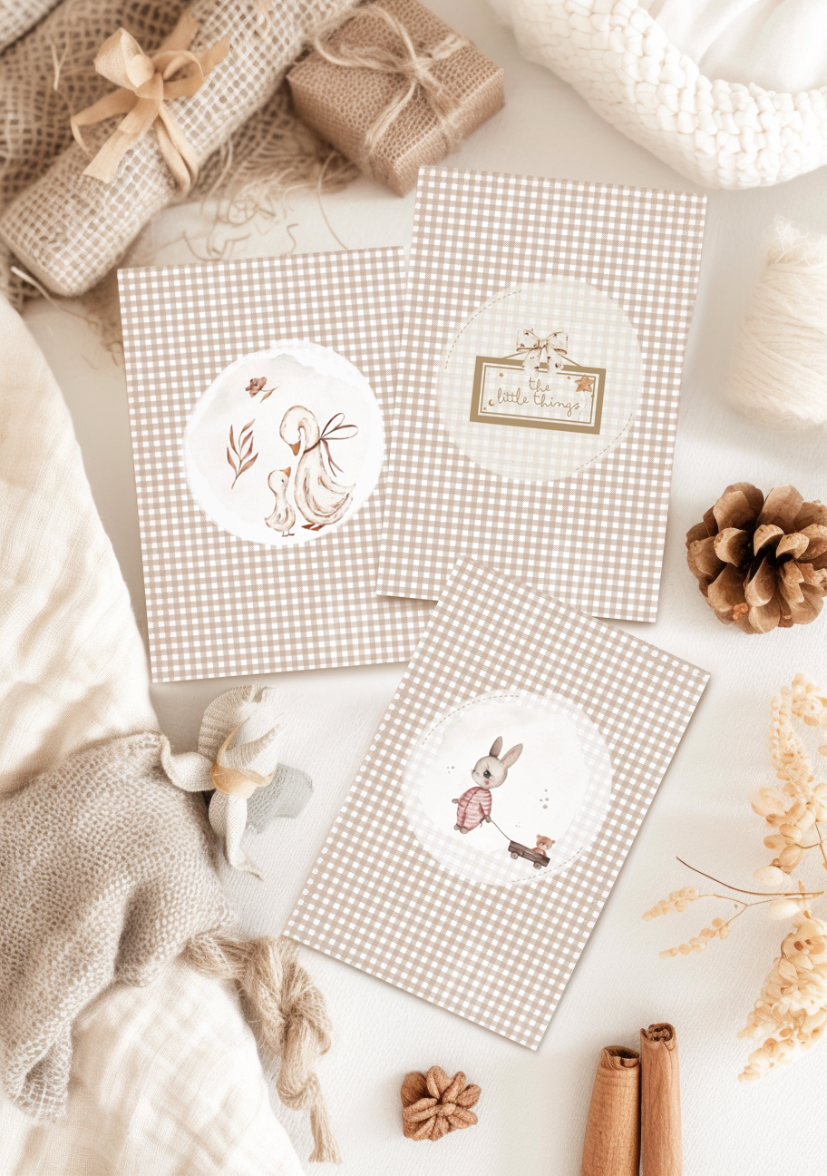 KIT 9 POSTALES · Nursery