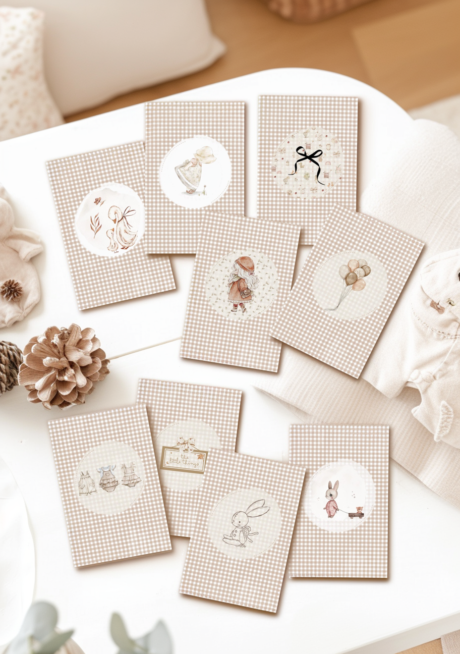 KIT 9 POSTALES · Nursery