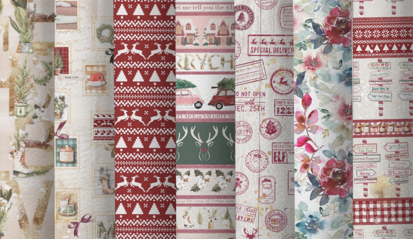 CHRISTMAS STORY paper collection | Decorated papers