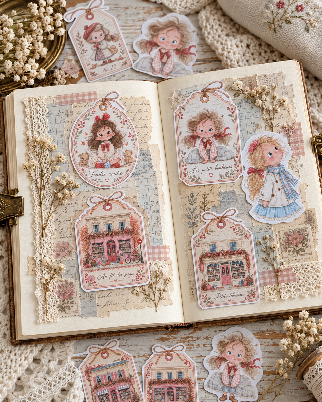 Lata Maison Lettre · 77 piezas Die Cuts