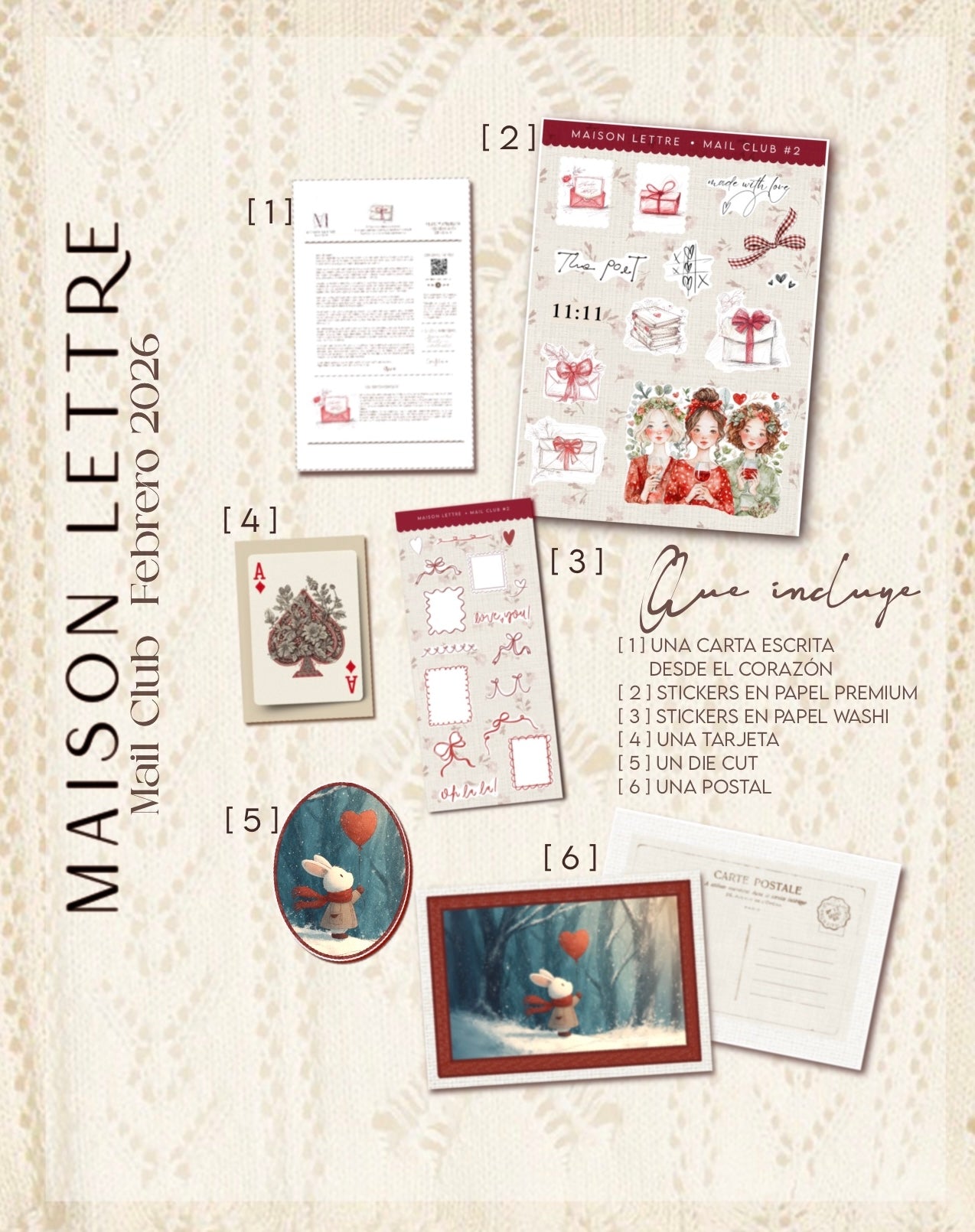 MAIL CLUB · Maison Lettre (Envios en España)