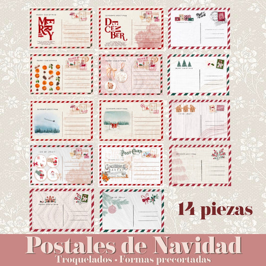 14 CHRISTMAS POSTCARDS