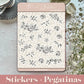 STICKERS · FLORAL SKETCHES