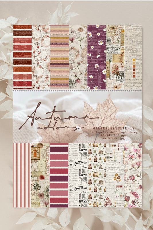 Colección de papeles Autumn Colors | Papeles decorados