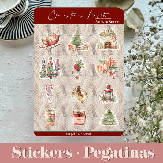 Christmas Stickers · XMAS NIGHTS