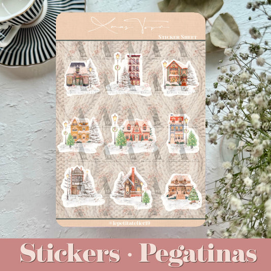 Christmas Stickers · XMAS TOWN