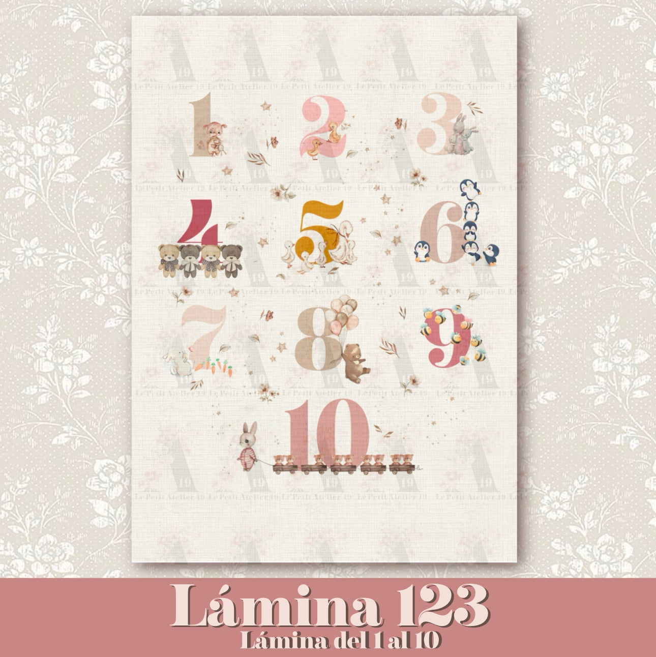 Children's print "NUMBERS"
