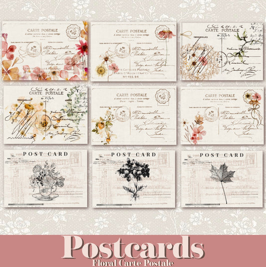 Postcards Floral · Postales
