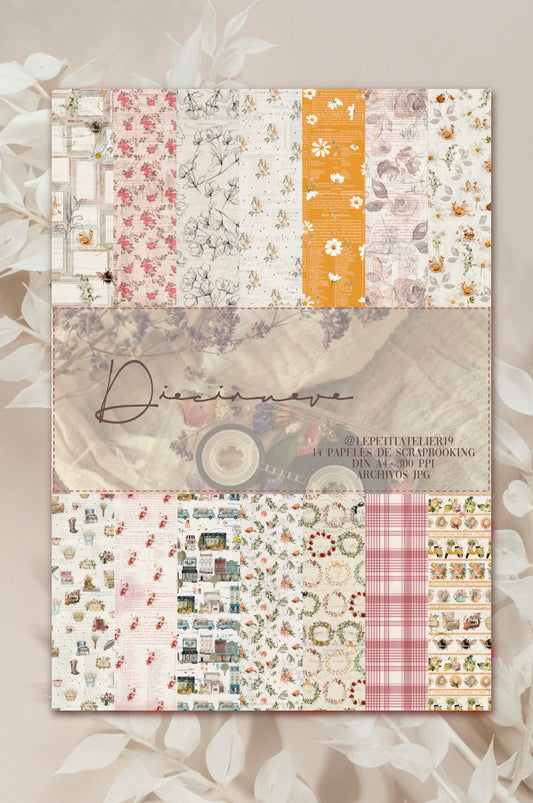 Colección de papeles DIECINUEVE | Papeles decorados