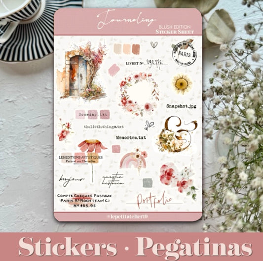 STICKERS · JOURNALING BLUSH