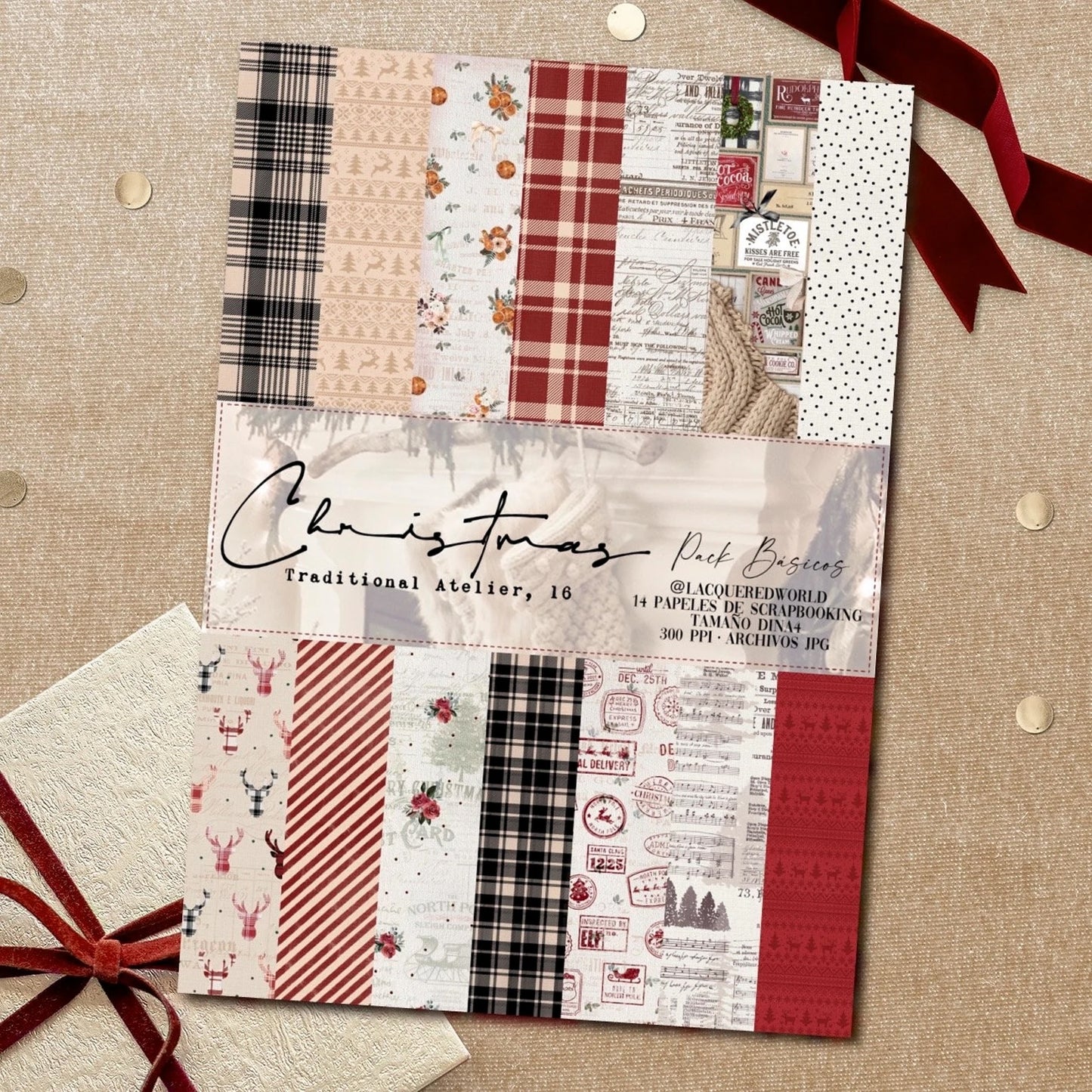 Colección de papeles CHRISTMAS Traditional Atelier | BASICOS