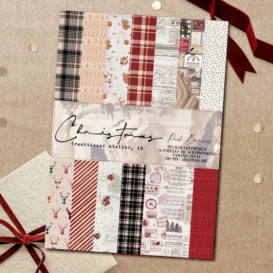 Colección de papeles CHRISTMAS Traditional Atelier | BASICOS
