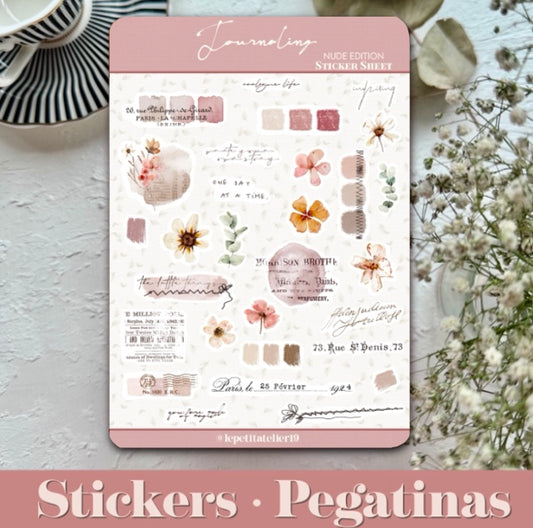 STICKERS · JOURNALING NUDE