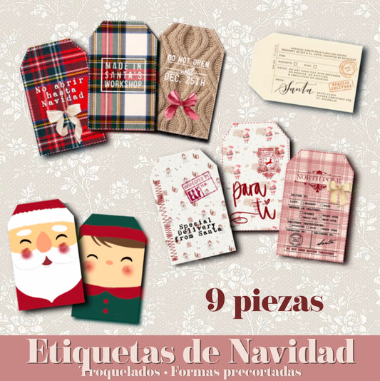 9 CHRISTMAS LABELS